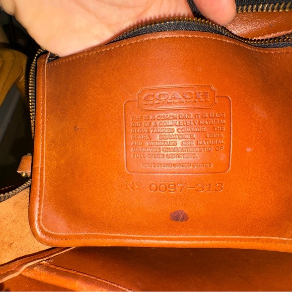 Vintage Coach Baxter Bag | British Tan | USA | Pre-1994 Era | 9903 | Crossbody - Picture 12 of 16